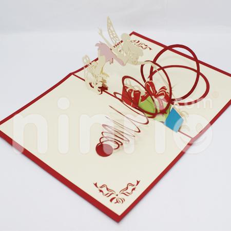 Angel 3d pop-up card