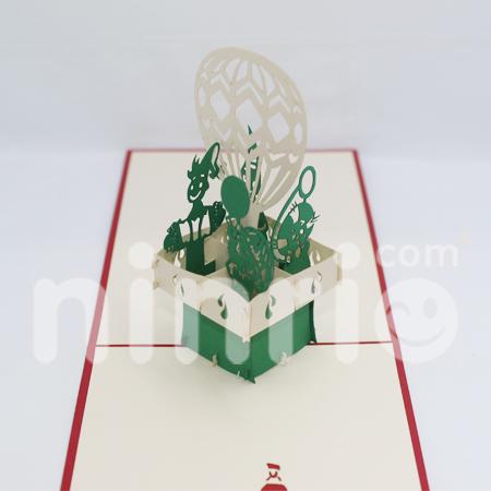 Balloon 3d pop-up card