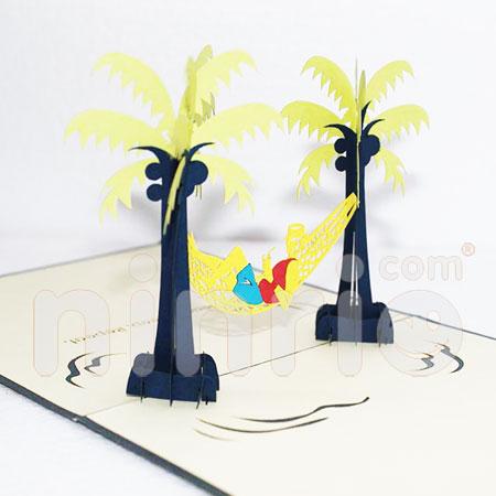 Hammock guy 3d pop-up card