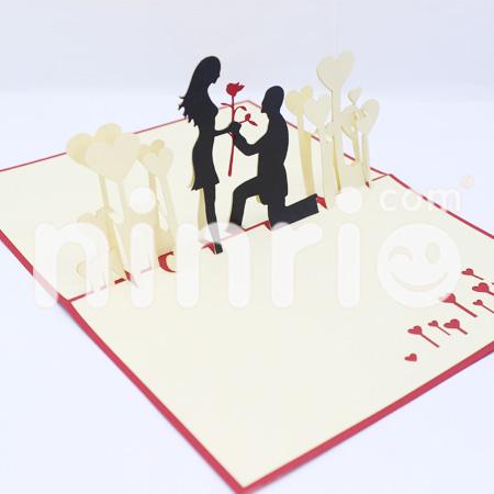 Couple Love 3d Pop Up Card