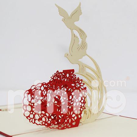 Dove 3d pop-up card