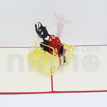 Zoo 3d Pop Up Card