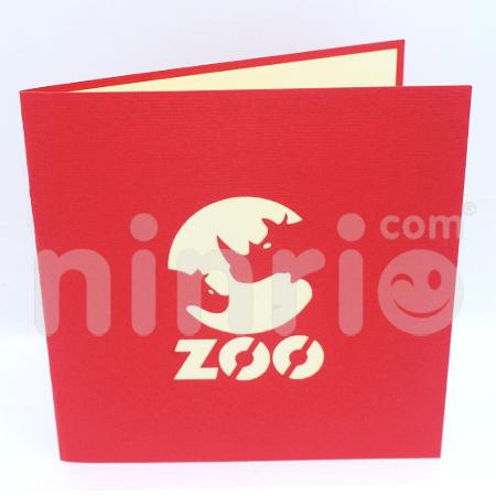 Zoo 3d Pop Up Card