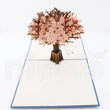 Cherry Blossom 3d Pop Up Card