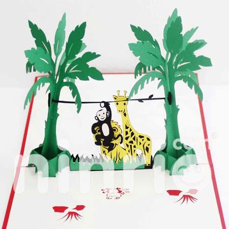 Happy Forest 3d Pop Up Card