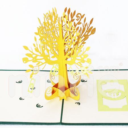 Lucky Tree 3d Pop Up Card