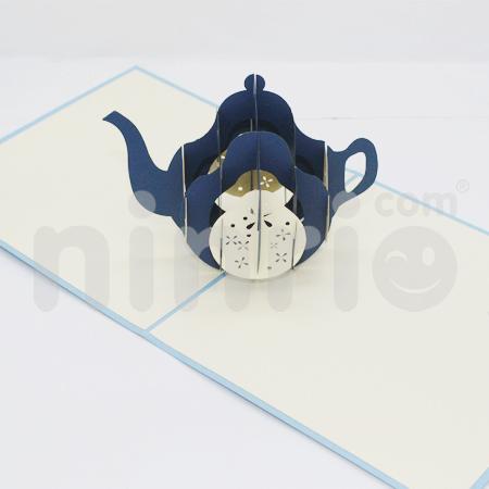 Teapot 3d pop-up card