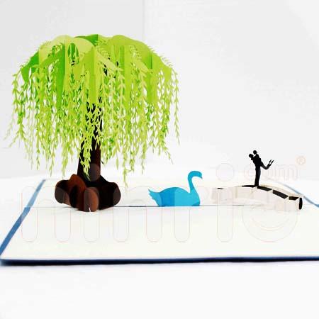 Willow love scene 3d pop-up card