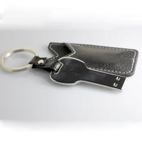 Key shape flash drive with leather case
