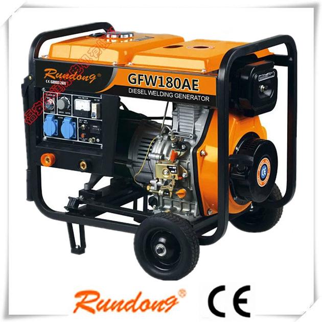 AC Small air cooled open type diesel generator portable welding generator