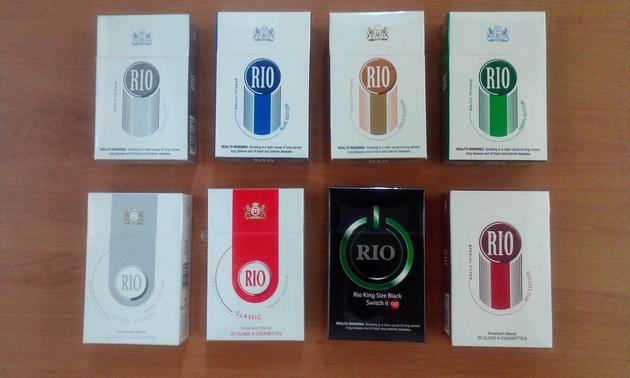 Rio range of Cigaretttes