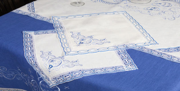 Natural linen tablecloth