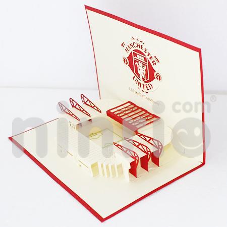Old trafford 3d pop-up card