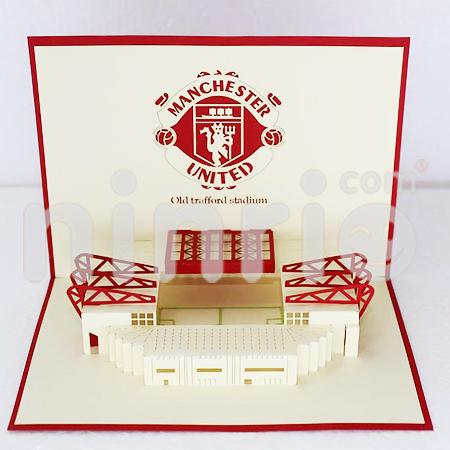 Old Trafford 3d Pop Up Card