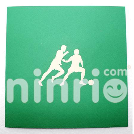Football Match 3d Pop Up Card