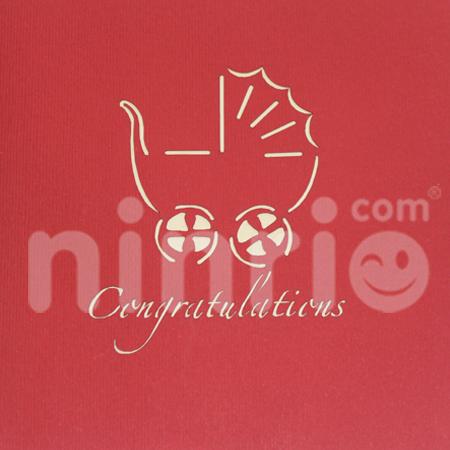 Children Trolley 3d Pop Up Card