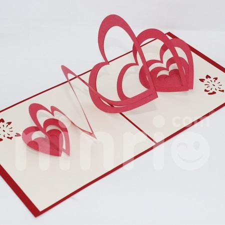 Heart 3d Pop Up Card