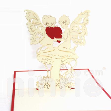 Love Angels 3d Pop Up Card