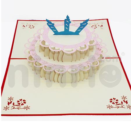 Birthday Cake 3d Pop Up Card