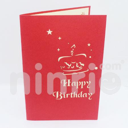 Birthday Cake 3d Pop Up Card