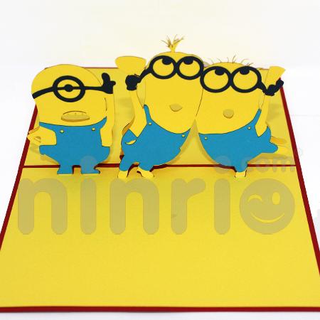 Minion 3d Pop Up Card