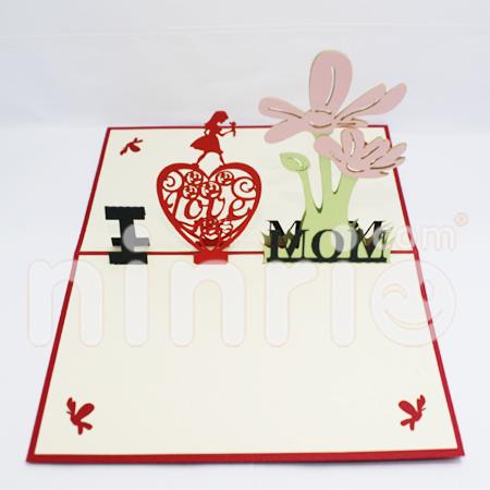 I Love Mom 3d Pop Up