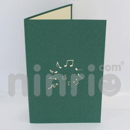 Flying Music Note 3d Pop Up