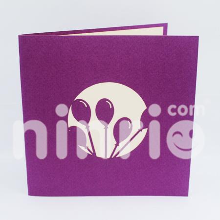 Balloon Box 3d Pop Up Card