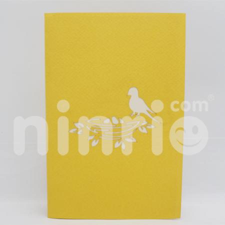 Bird Nest 3d Pop Up Card