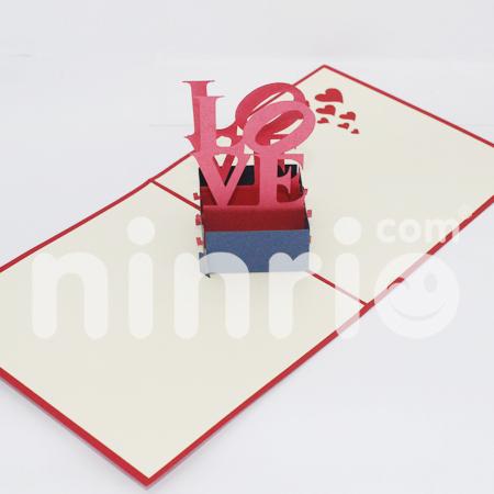 Love Statue 3d Pop Up Card