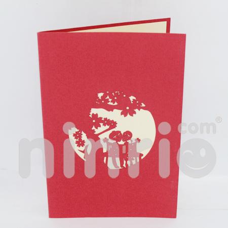 Cherry Couple 3d Pop Up Card