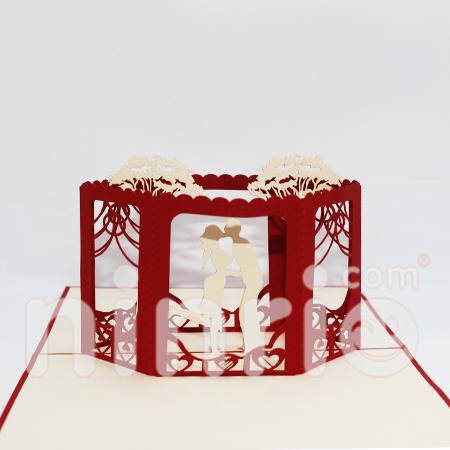 Wedding cube 3d pop-up card