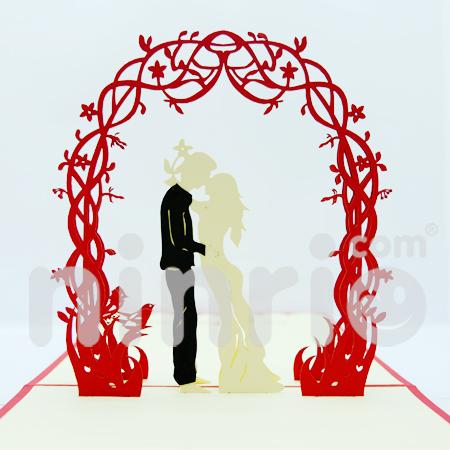 Wedding 3d pop-up card