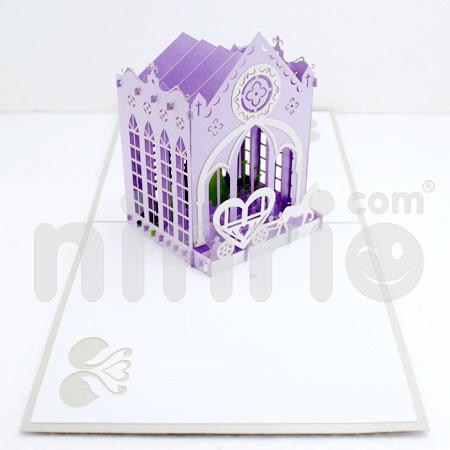 Wedding Church 3d Pop Up Card