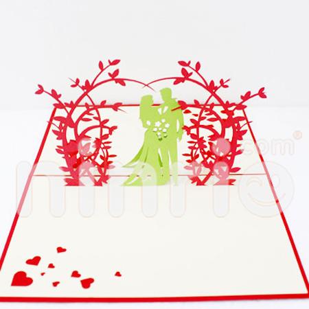 Sweet Wedding 3d Pop Up Card