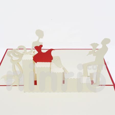 Marriage proposal 3d pop-up card