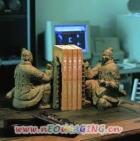 interior decor furnish Terra-cotta warriors bookend