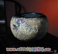 interior decor furnish furniture bowl basin container lotus flower