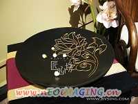 interior decor furnish compote plate tray lucky flower