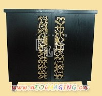 interior decor furnish furniture cabinet cupboard w/ sculpture handle
