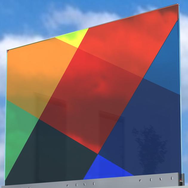 Colored Laminated Glass Skylights Provide Safe