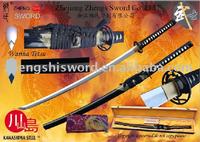 high quality handforged katana and caly-tempered