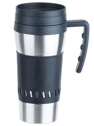 OUTER SHELL STAINLESS STEEL & INNER PLASTIC MUG