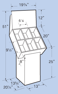Cardboard display, POP display