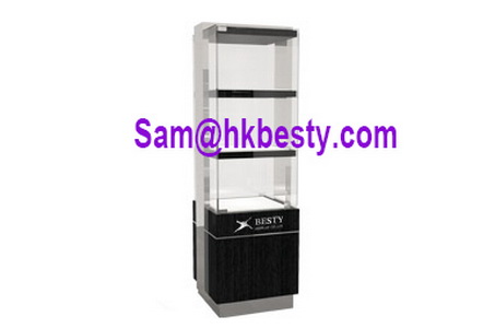 High Quality Jewellery Ebony Veneered Mdf Showcase
