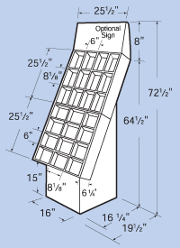 Cardboard display, POP display
