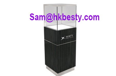 Precious and high quality Pearl Timber veneered MDF showcase