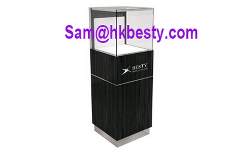 High quality color stone Jewelry MDF showcase featuring LED lighting and Invisible Back