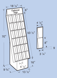 Cardboard display, POP display