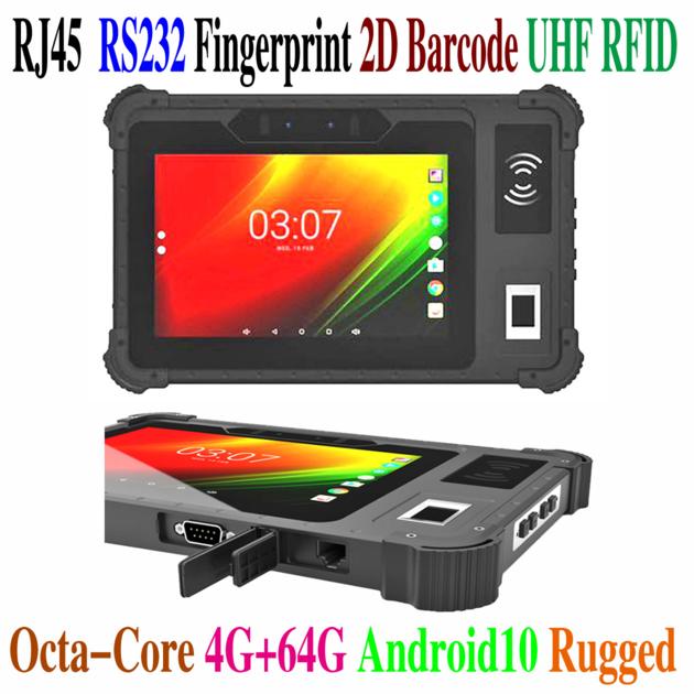 8inch android 11 with GMS rugged tablets Octa core with optional NFC and fingerprint scanner
